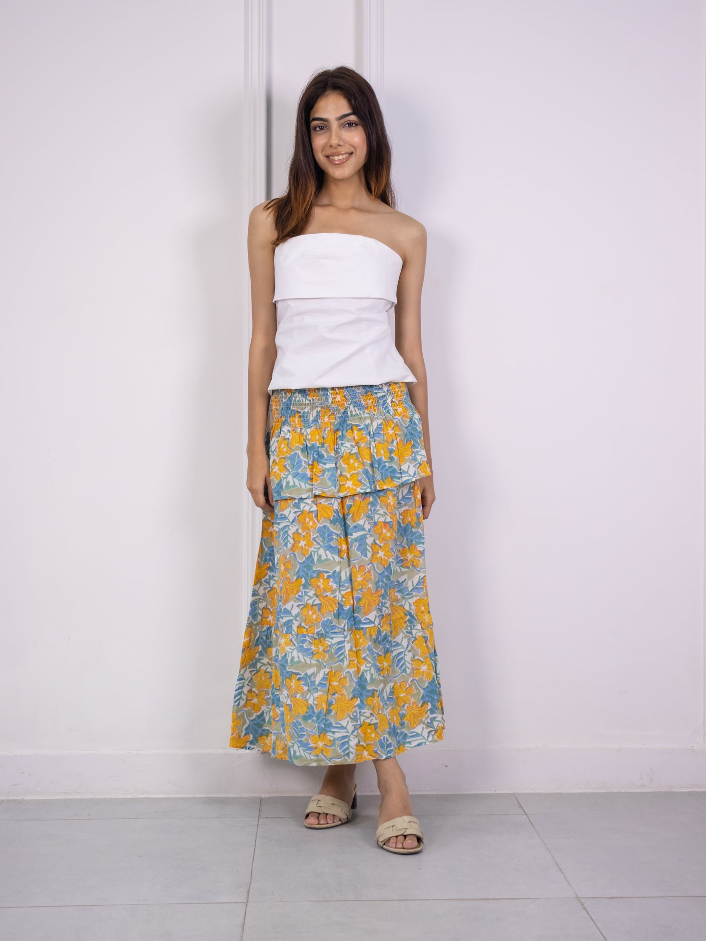 Floral Long Skirt / Dress