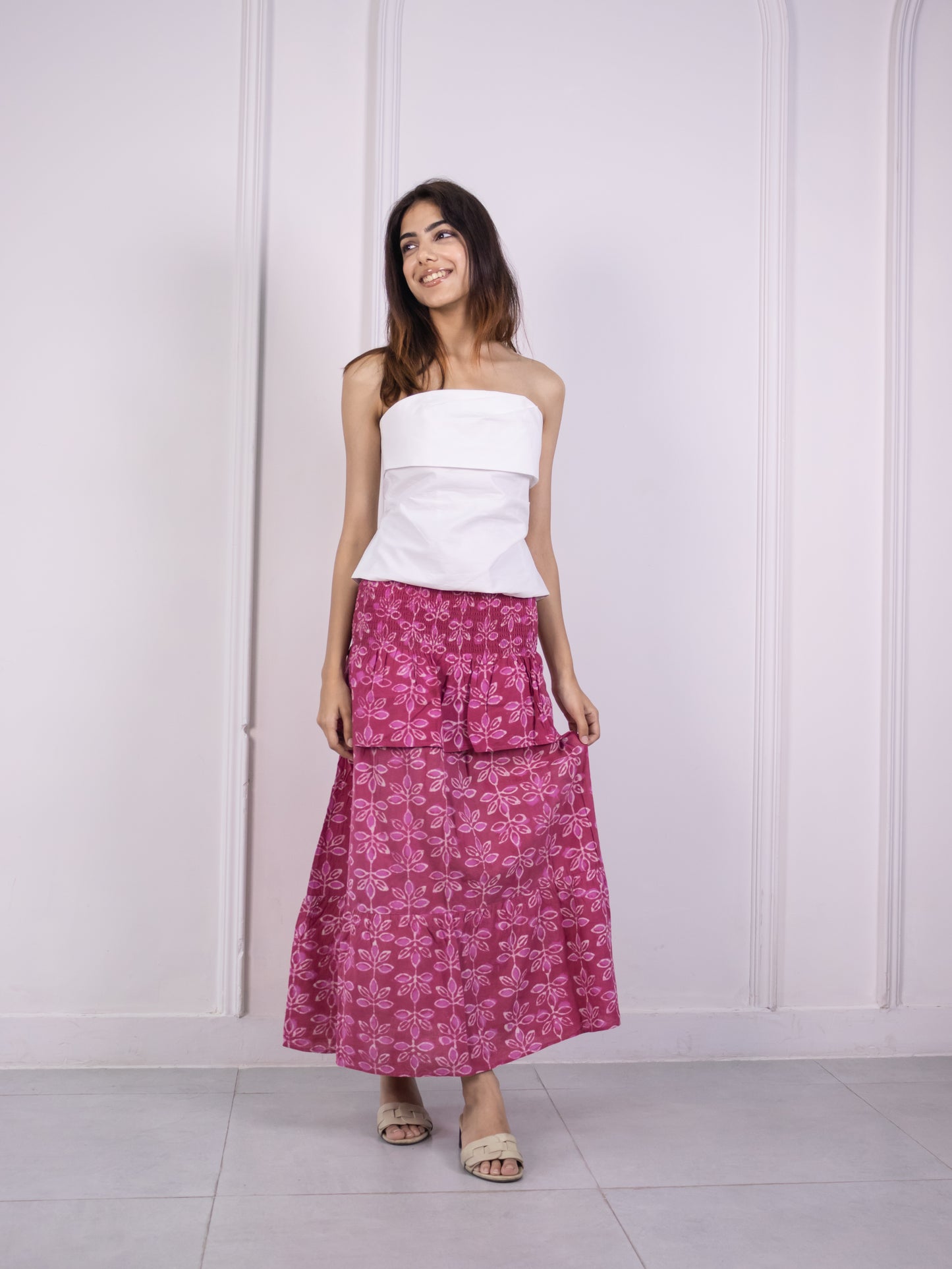 Pink Long Skirt / Dress