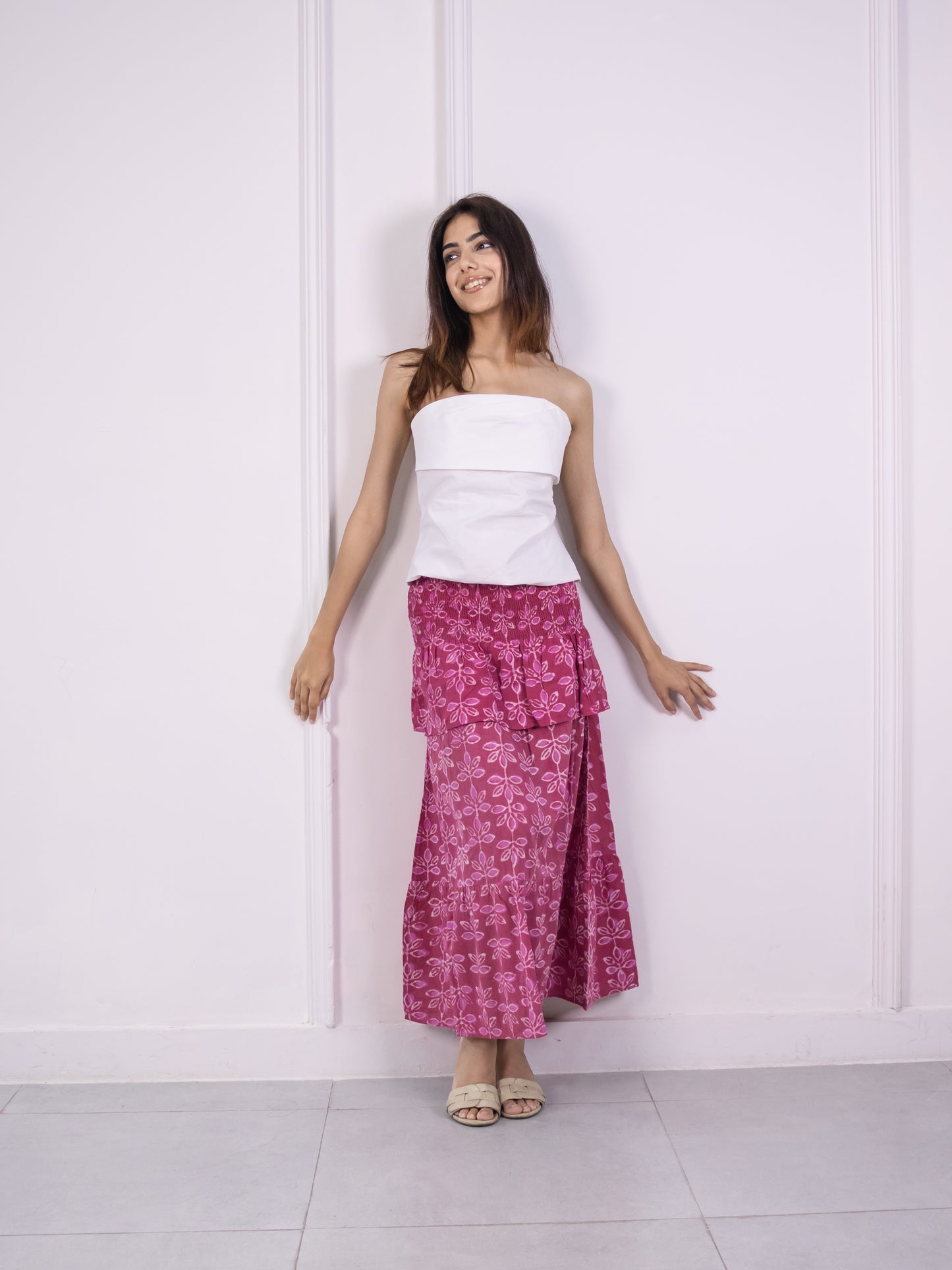 Pink Long Skirt / Dress