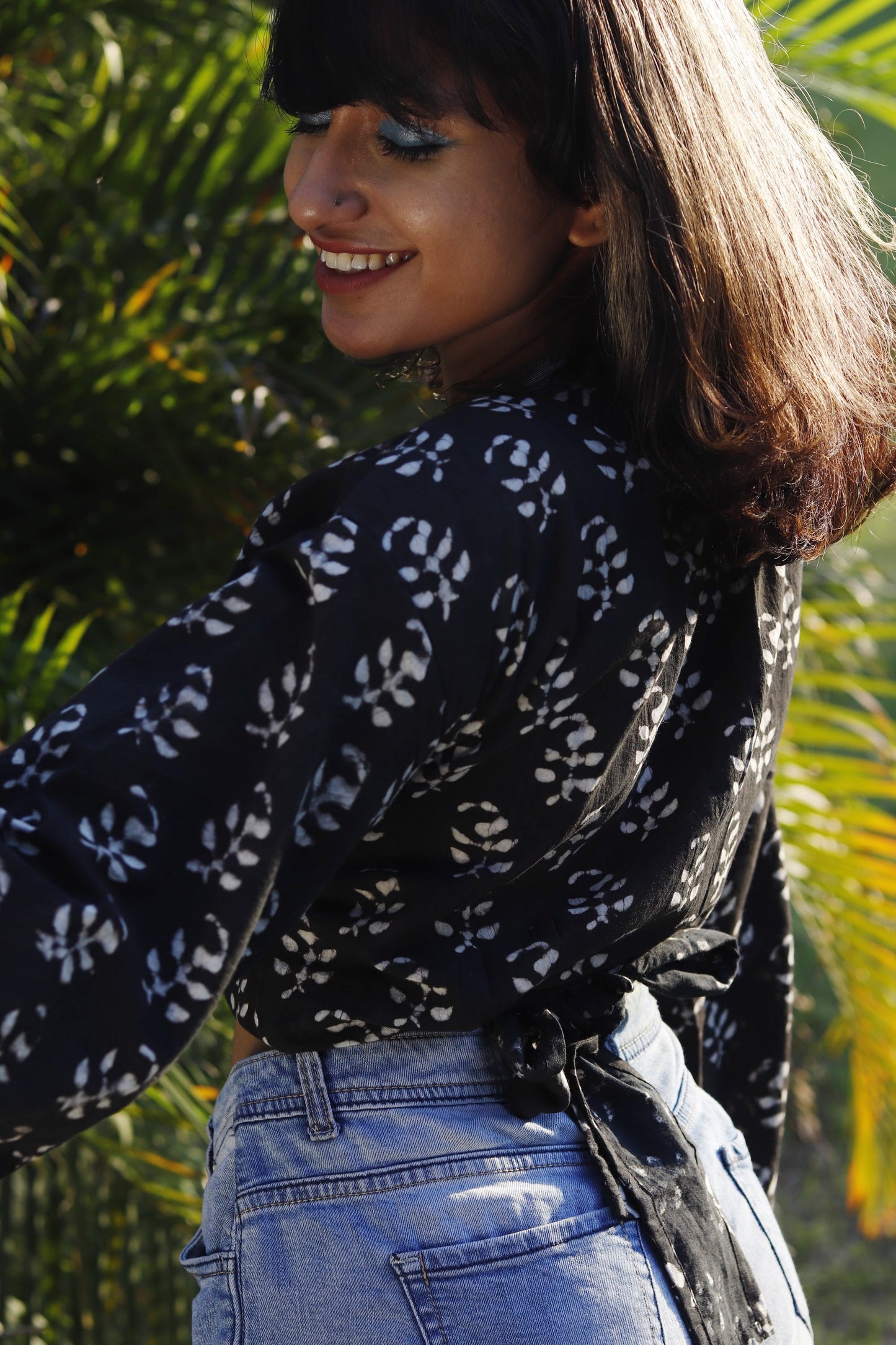 Black Wrap Top