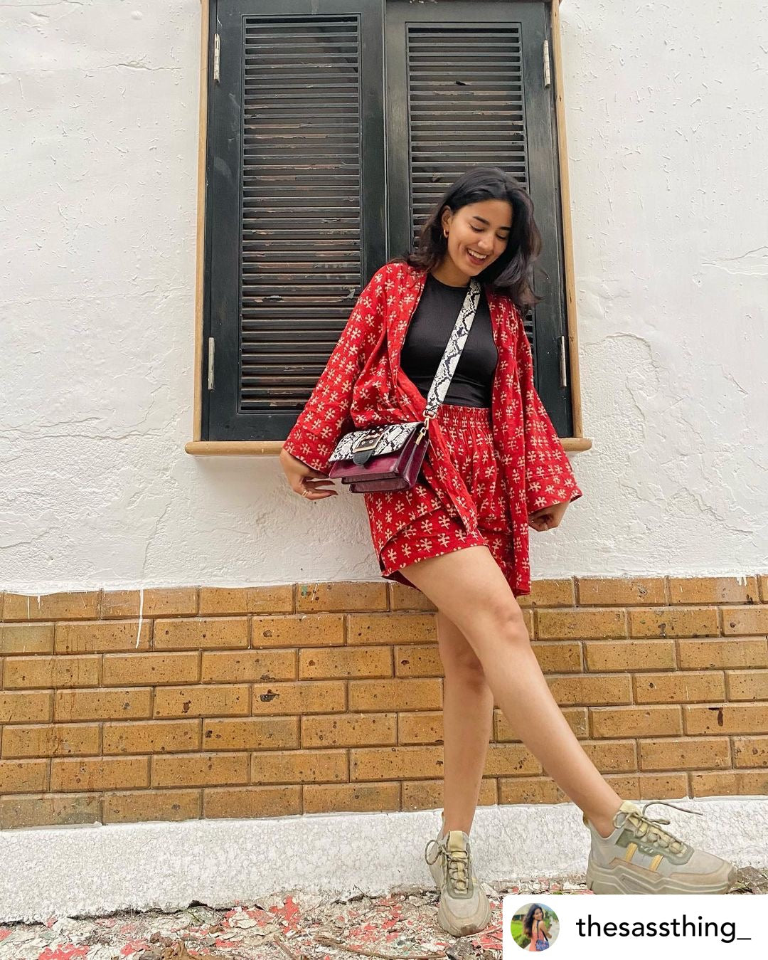 Brick Shrug and Shorts Set