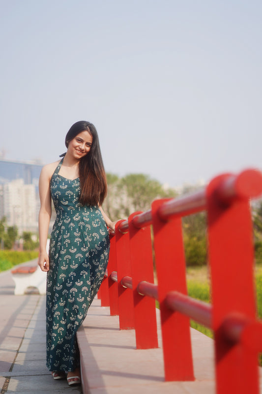 Emerald Halter Dress